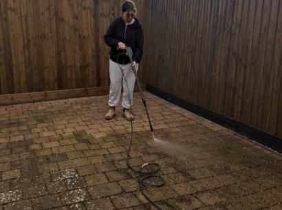 Courtyard Paving Restoration — before